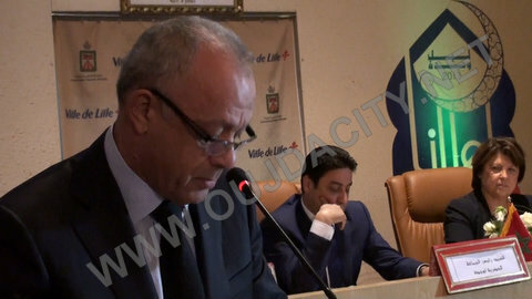 كلمة محمد مهيدية والي الجهة الشرقية خلال حفل توقيع اتفاقية مع السيدة مارتين اوبري VIDEO